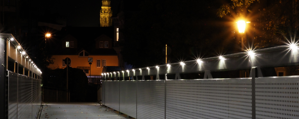 Brückenbeleuchtung in Coburg